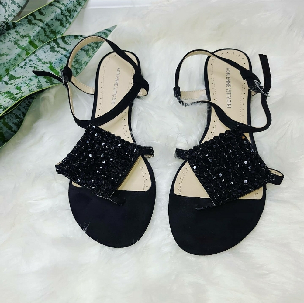 Adrienne Vittadini Embellished Sandals